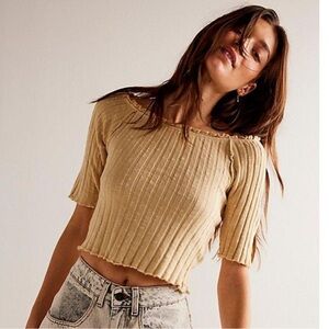 Free People We The Free Meant To Be Ribbed Tee